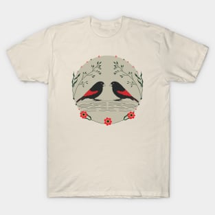 Two Symmetrical Birds T-Shirt